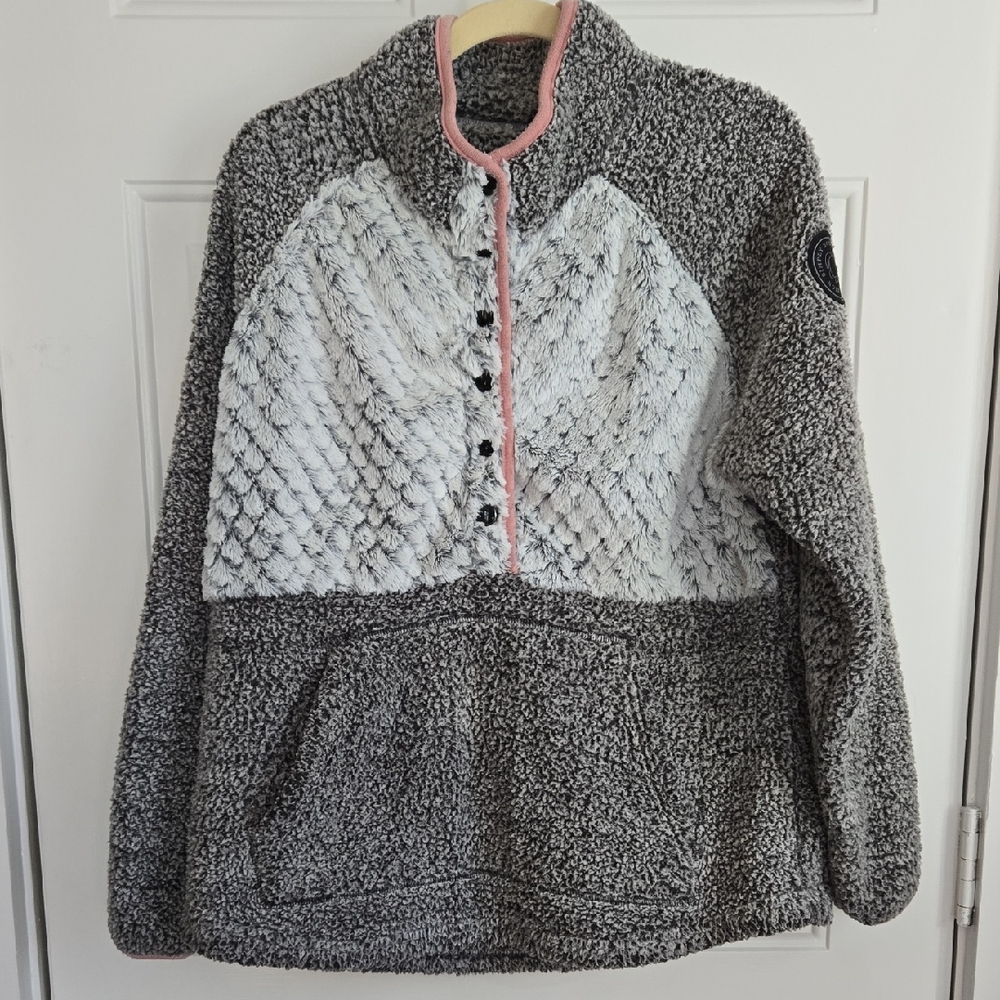 Simply Southern Grey Women's Size Medium  Sweatshirt Sweater
